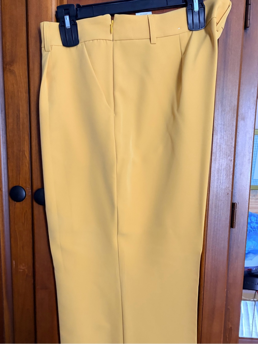 Express wide leg, Yellow Tailored Dress Pants